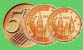 Monedas de 1, 2 y 5 centimos